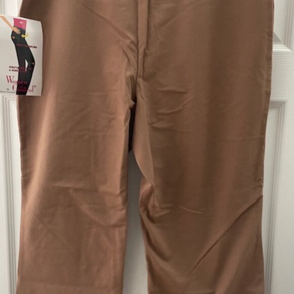 Women with Control "Tall"  Full Leg Crop Pant - Picture 2 of 3